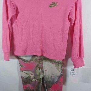 Nike Pink and Gray Hoodie and Stretch Pants with Next Day Shipping